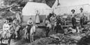 Horse riders rode about 12 miles to Cave Camp located next to the entrance of Oregon Caves.